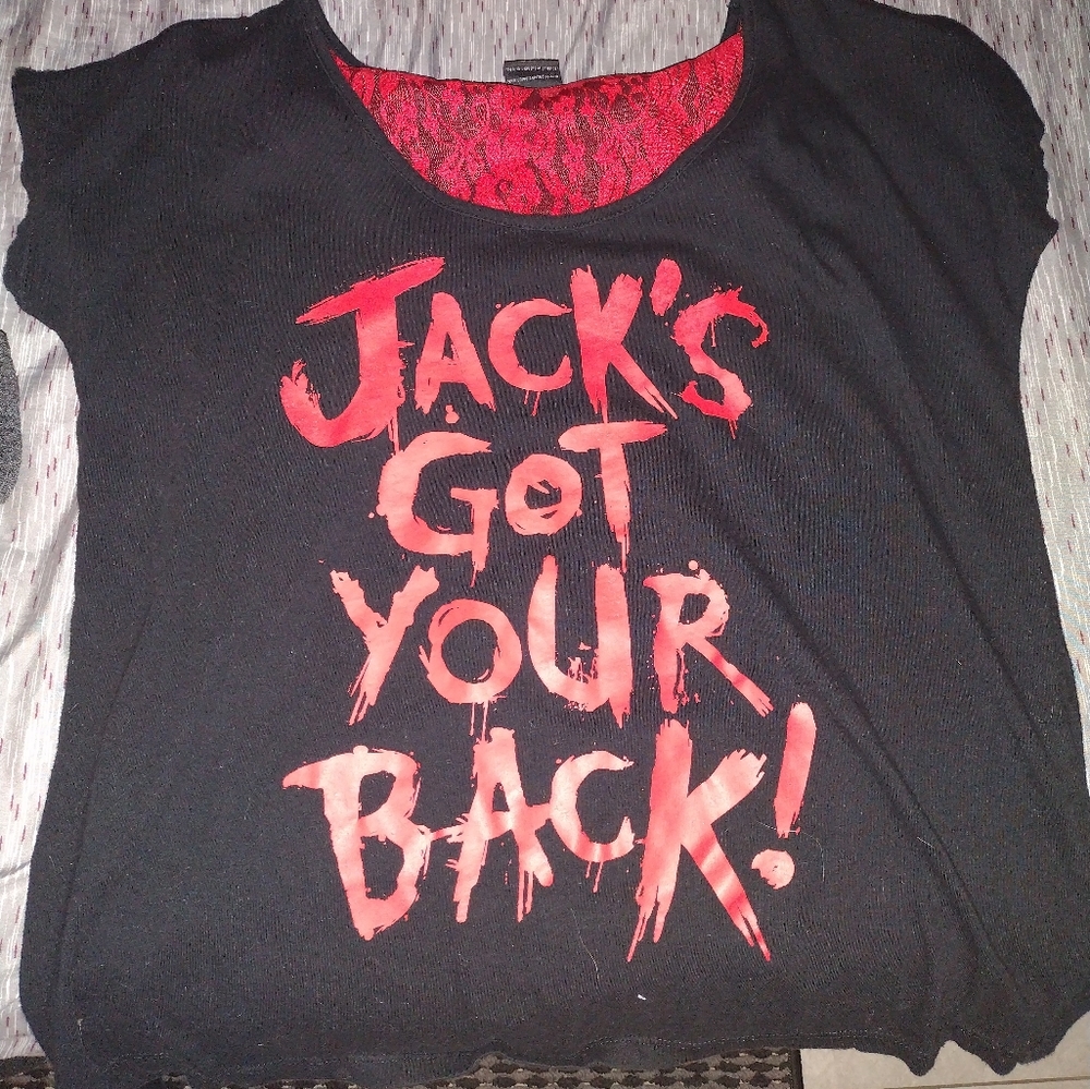 Halloween Horror Night Jack Plus Size Lace Rip back